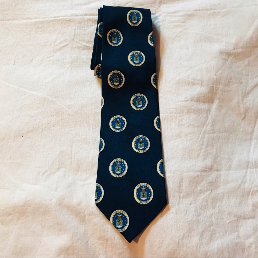 Navy Blue United States Air Force Men's Neck Tie